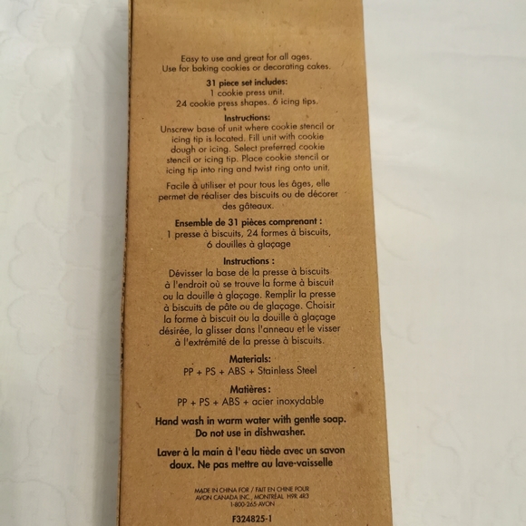 Avon Chiefables 33pc Cookie Press - Picture 4 of 4